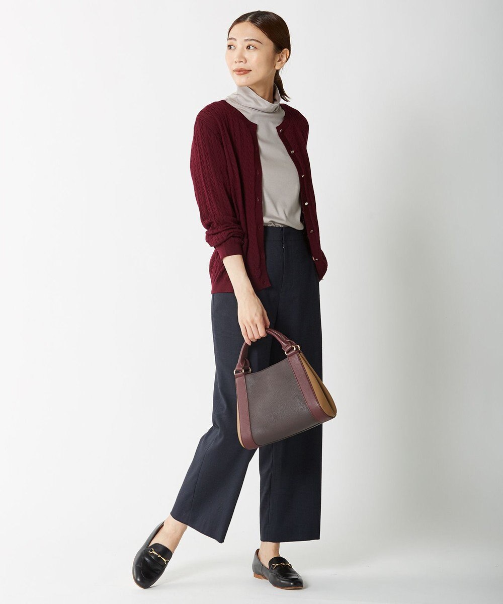 J.PRESS LADIES 【洗える】KNIT BASIC ミディ丈 カーディガン 