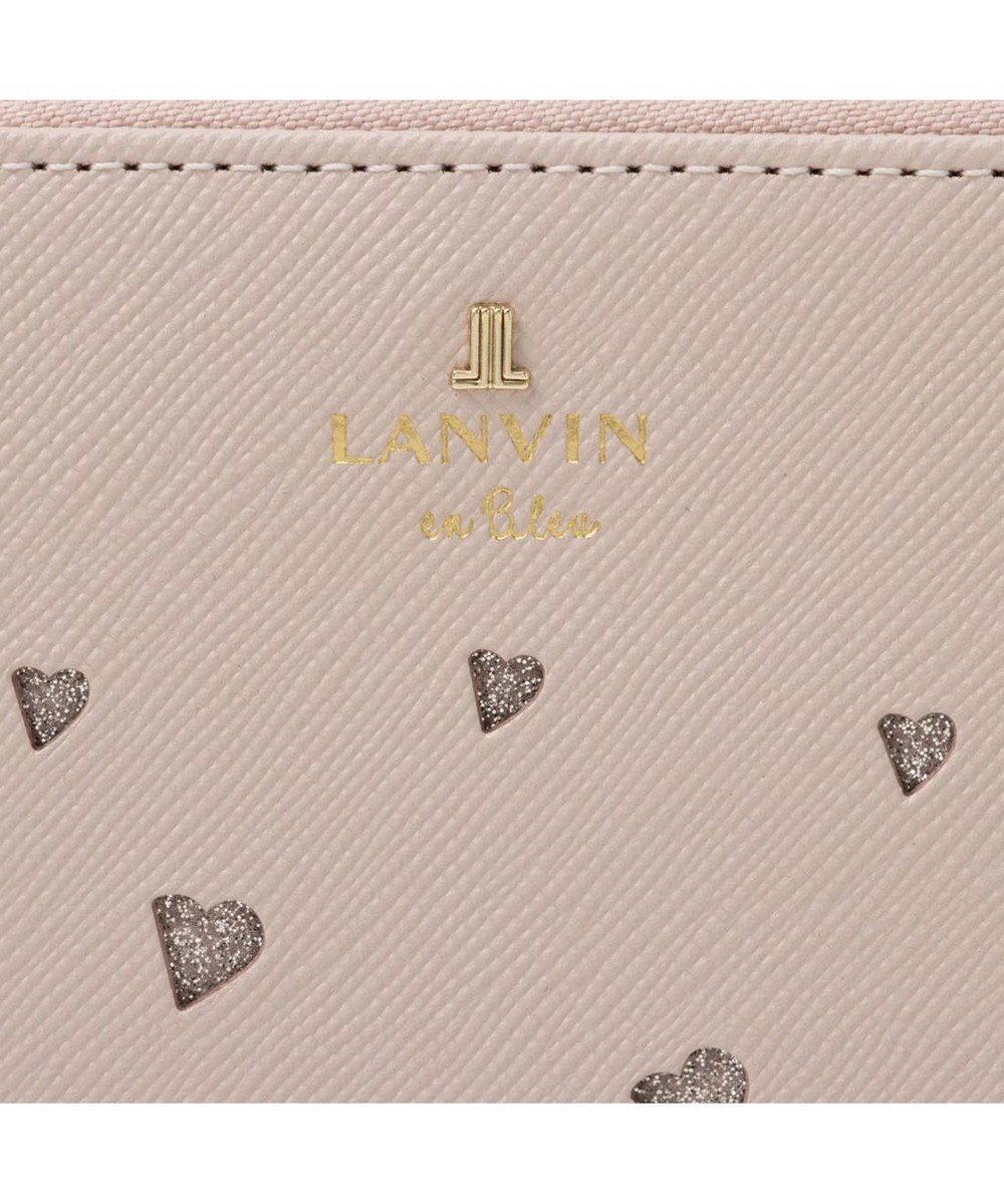 LANVIN en Bleu リュクサンブールハート Lファスナー長財布 