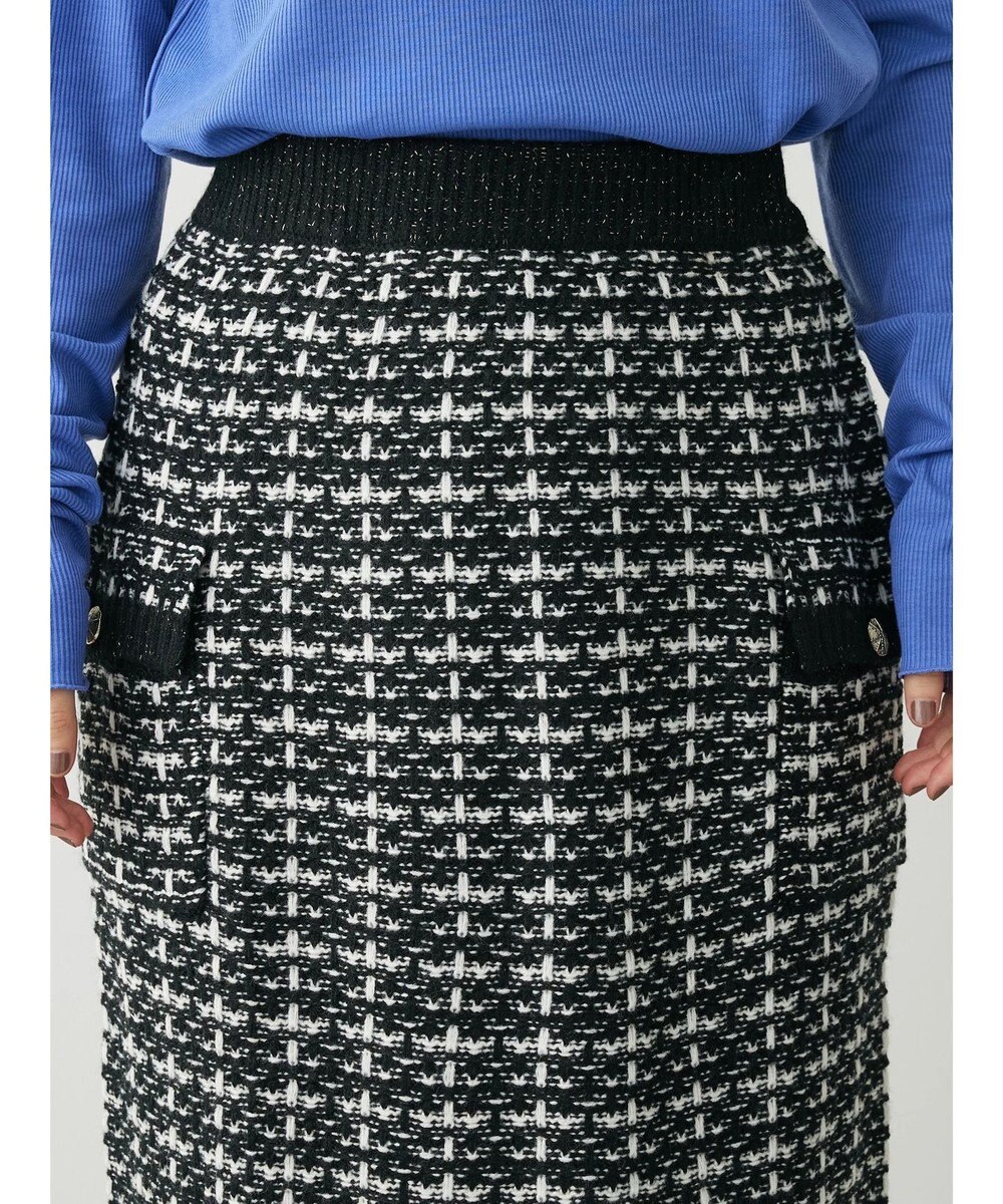 Green Parks ・ｆｕｒｒｙ　ｒａｔｅ　ツィードラメニットスカート 