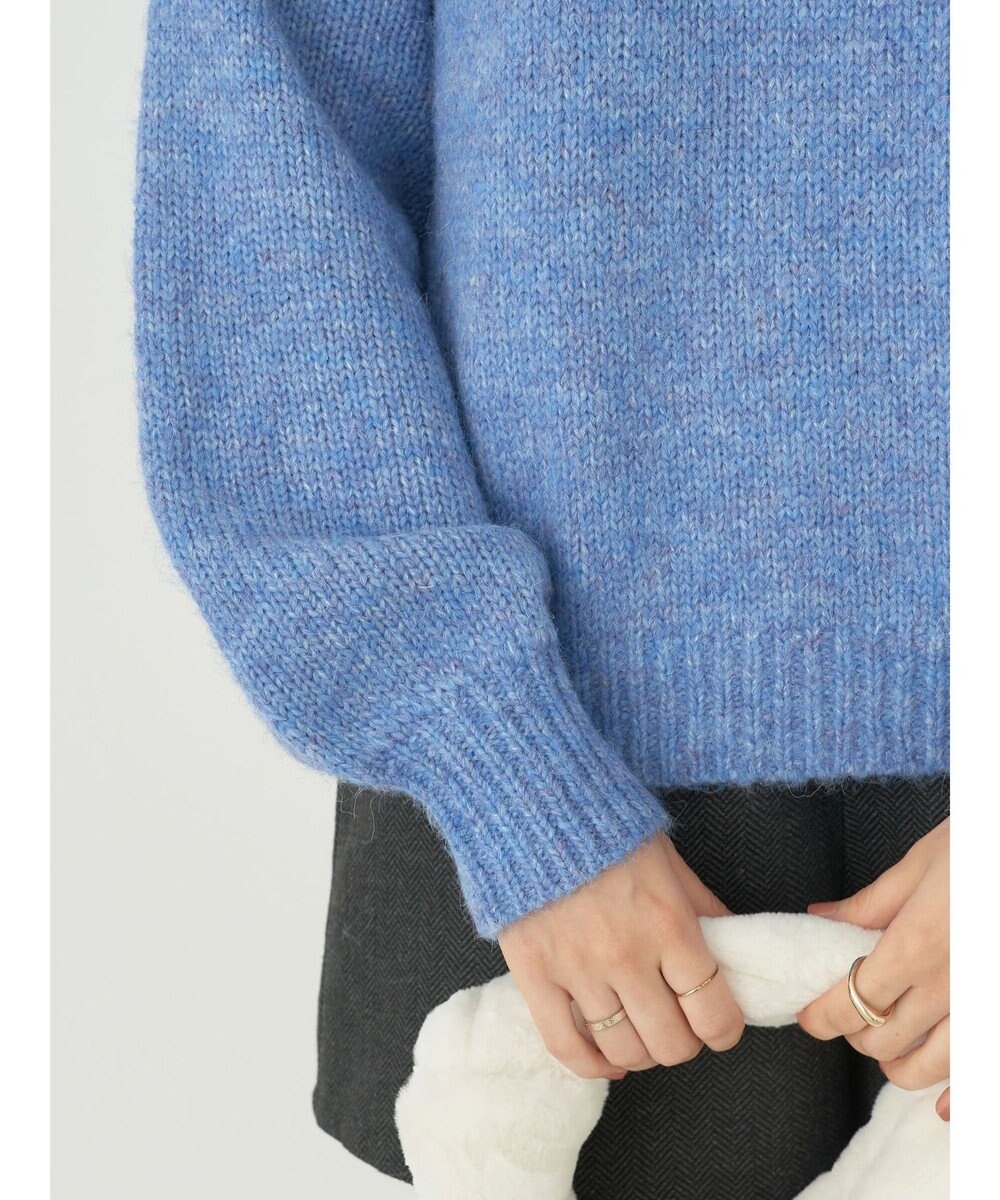 earth music&ecology ファンシーヤーンメランジプルオーバー 