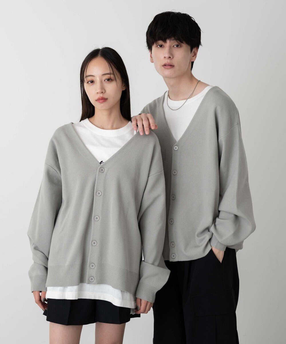 WEGO 【ユニセックス着用ITEM】ミラノリブカーディガン 