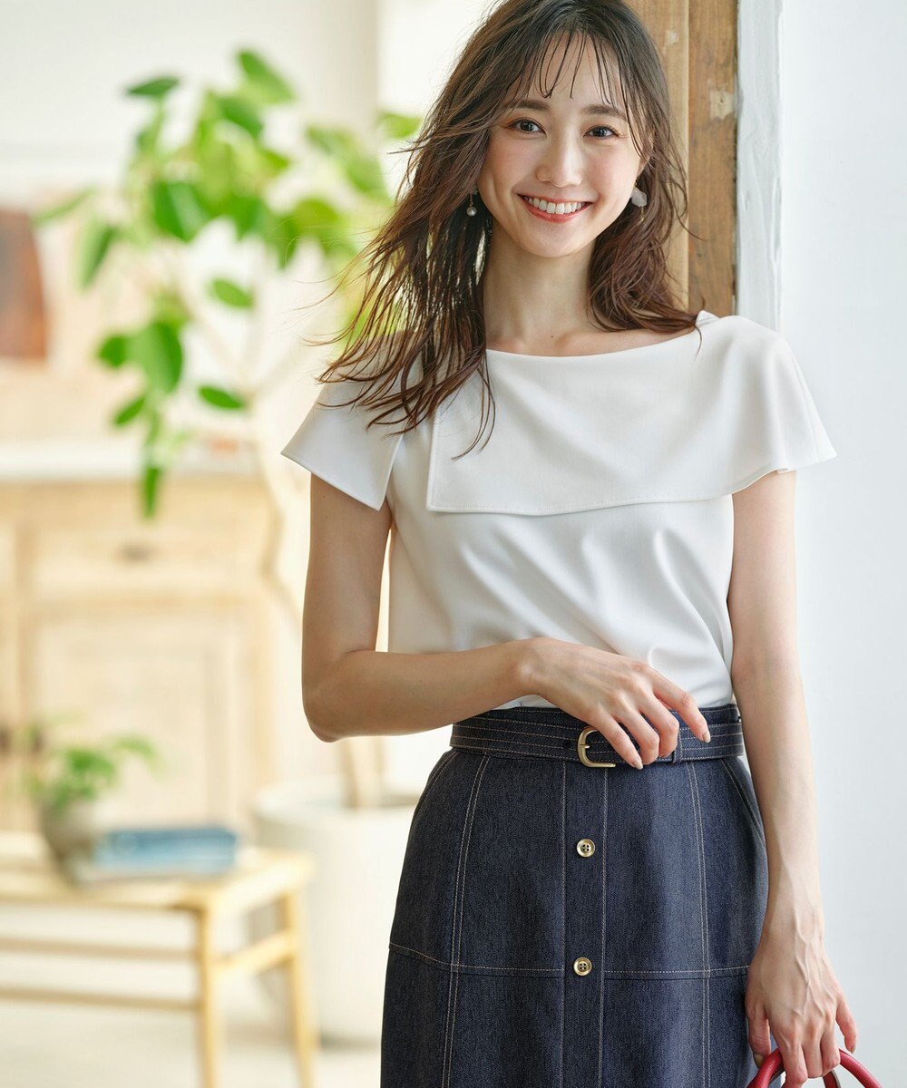 ANY SIS L ケープディテール カットソー 