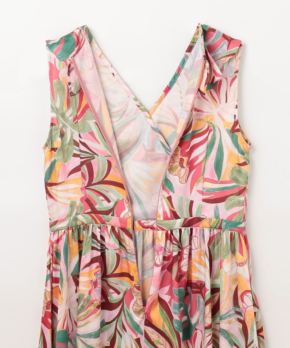 GRACE CONTINENTAL リーフプリントワンピース 