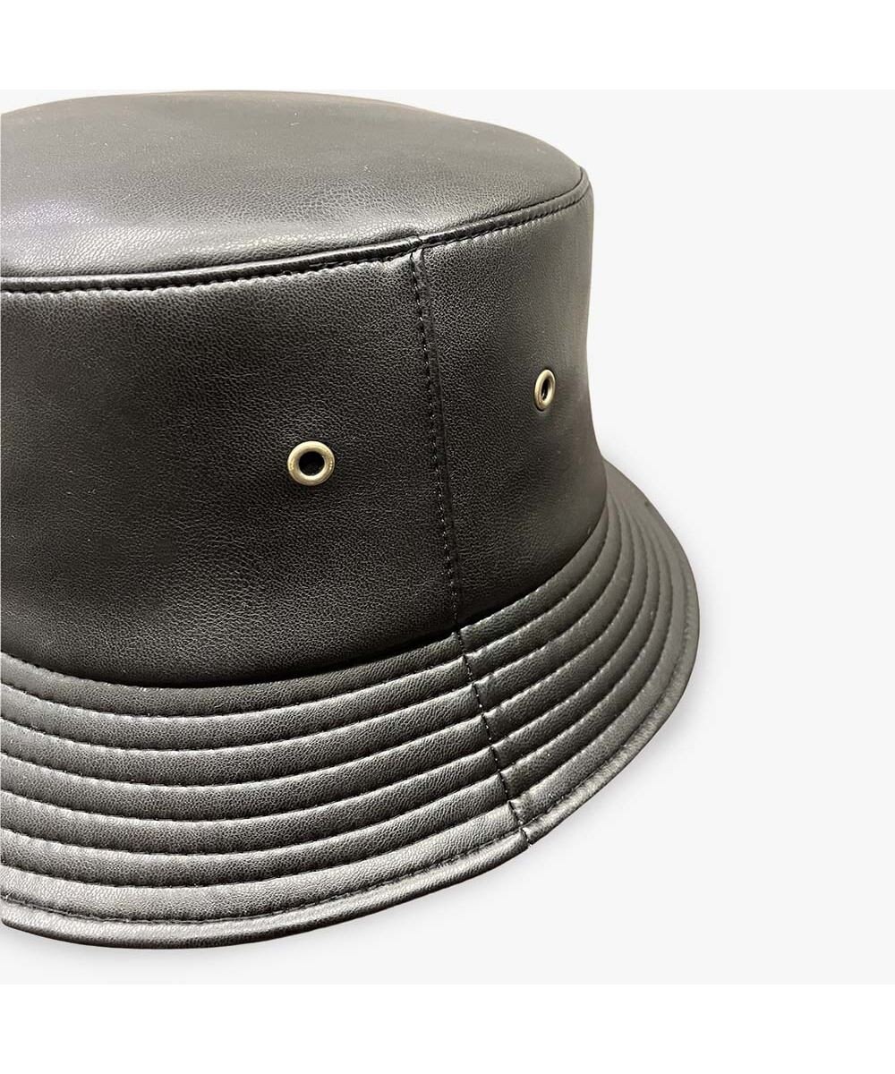 林八百吉商店 un chapeau  エコレザーバケットハット 