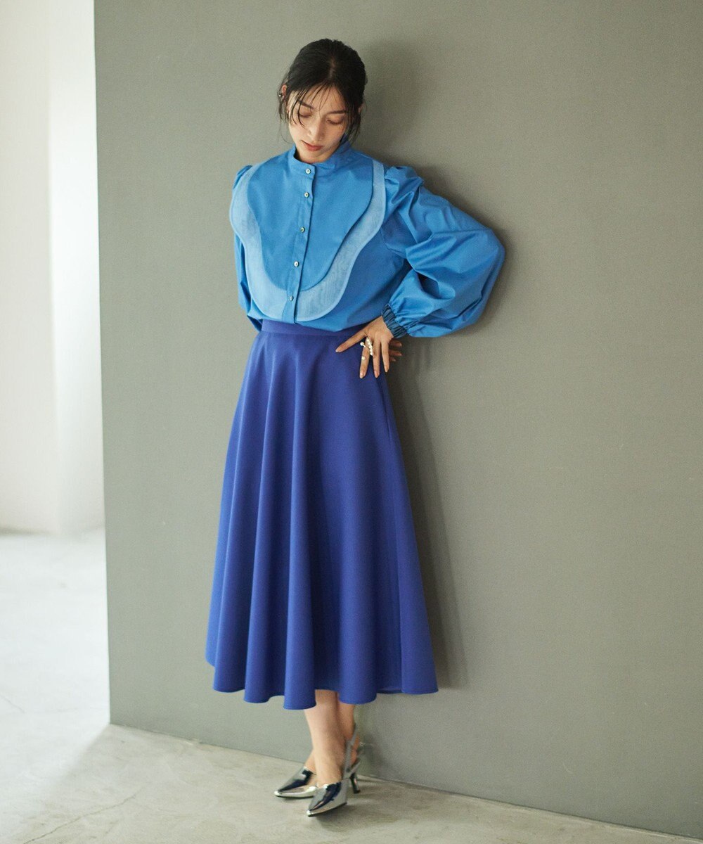 #Newans 【洗濯機可能】ウェイビービブデザインブラウス 