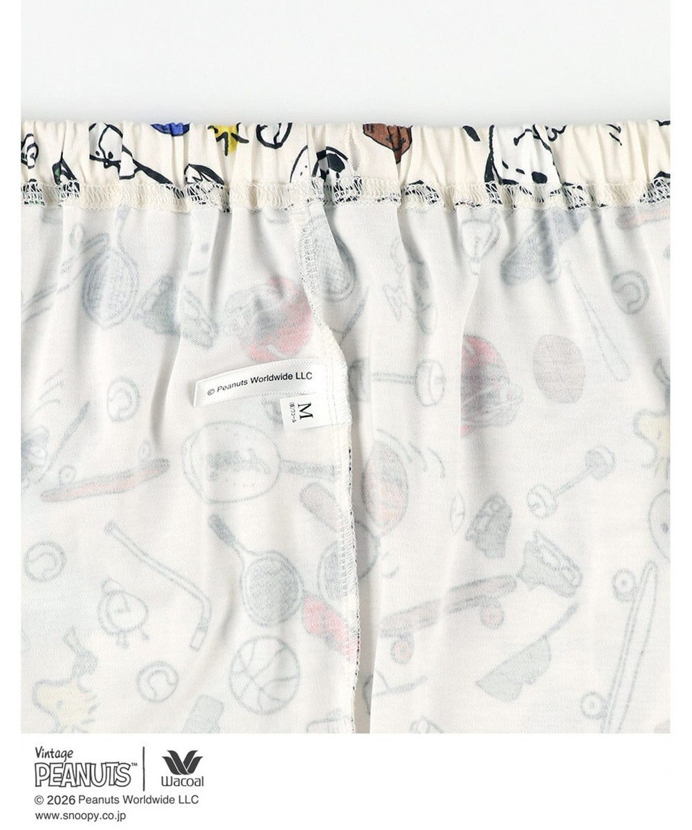 WACOAL PEANUTS パジャマ 長袖 長ズボン 綿100%(本体) スヌーピー レディース FDX562 /ワコール 