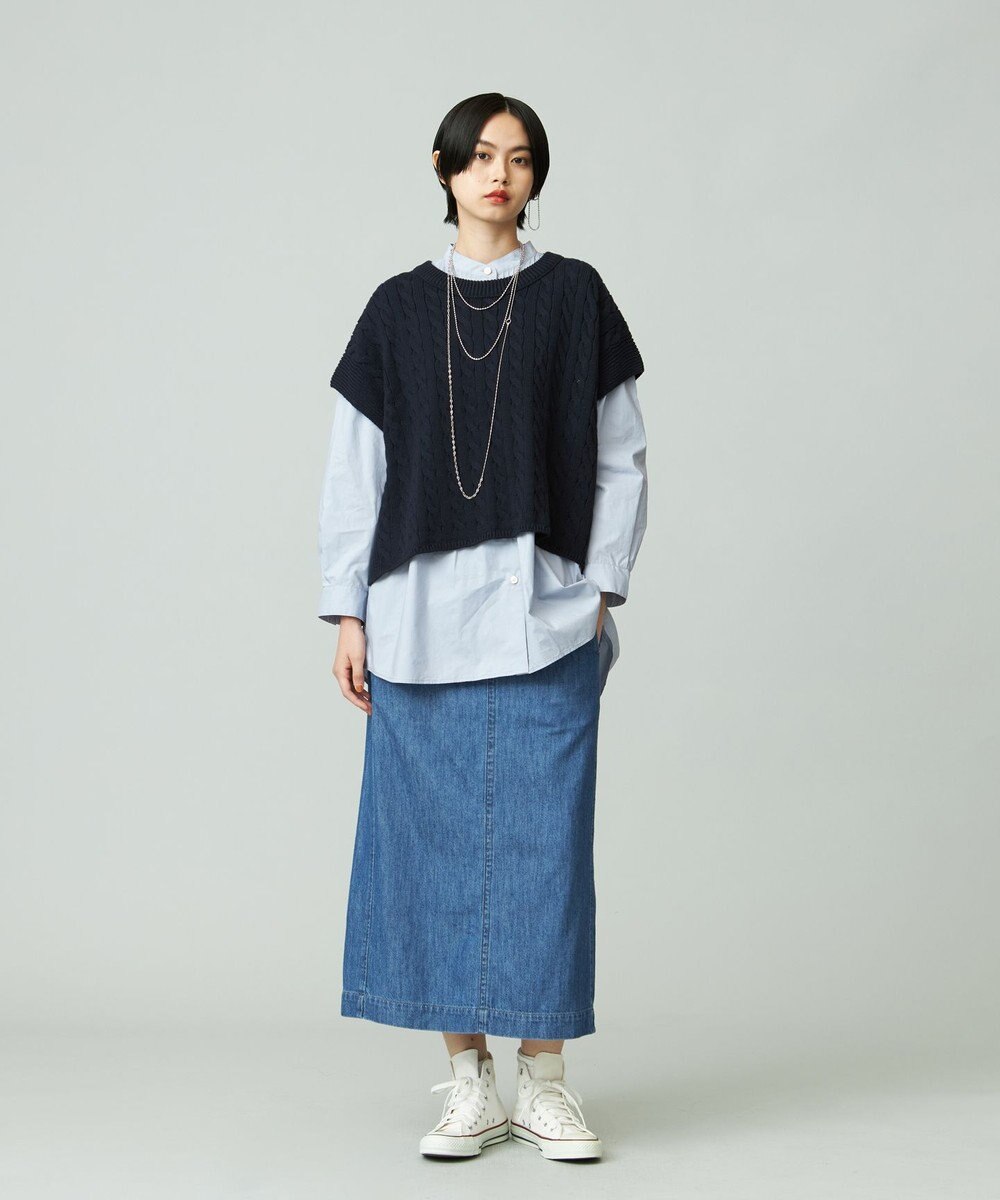 J.PRESS YORK STREET 【WOMEN】ソフトデニムスカート 