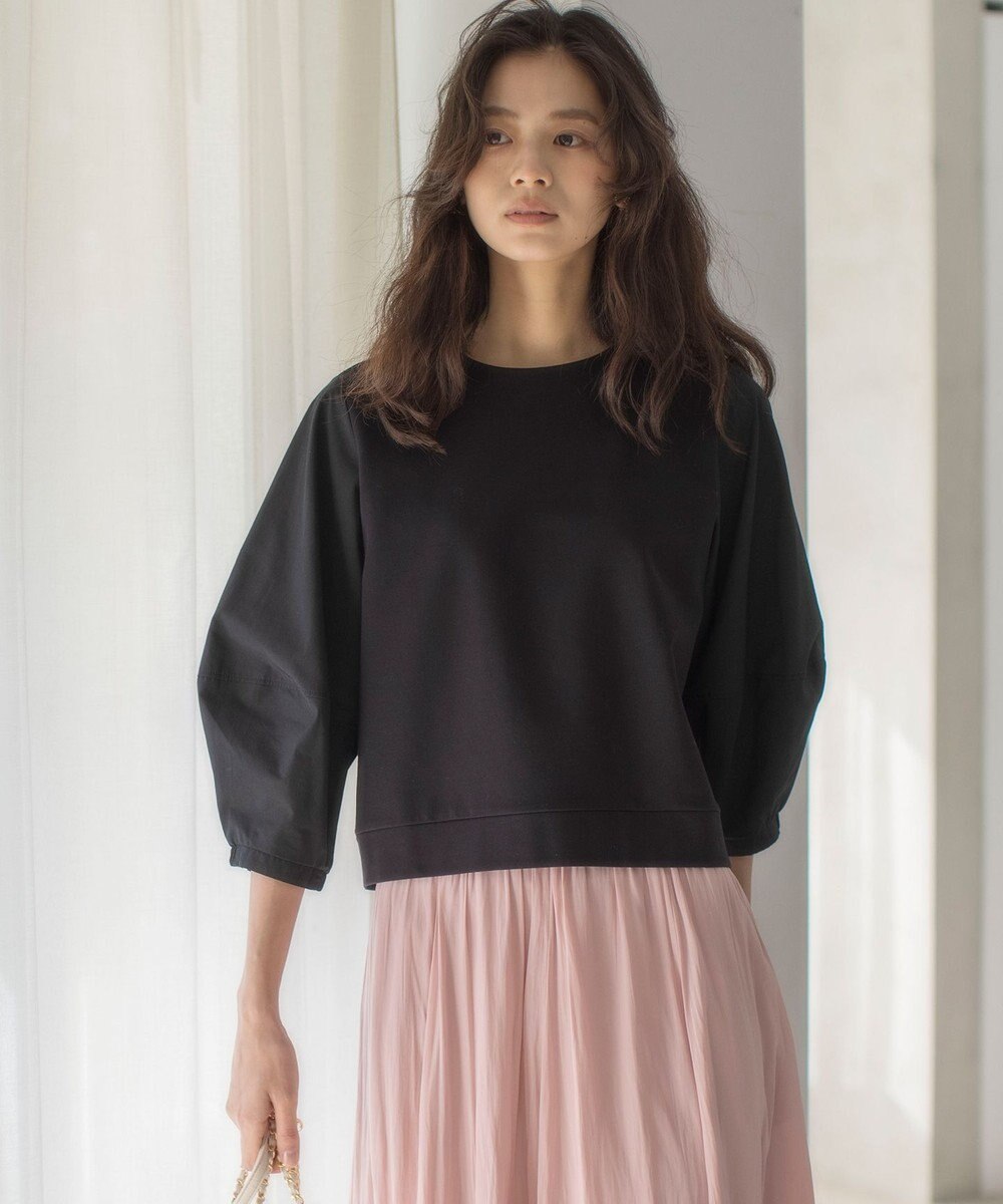 組曲 L 【WEB限定】ランタンスリーブミニ裏毛 プルオーバー 