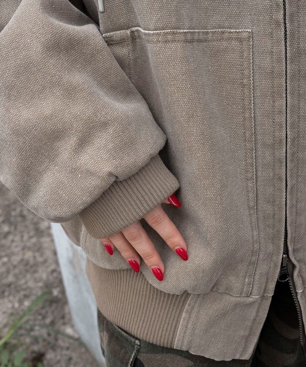 WEGO ワーカーズキルトフードブルゾン 