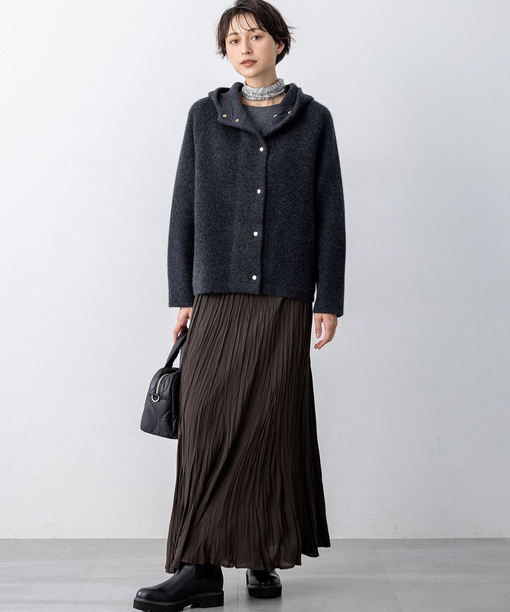 23区 【洗える】ウールミルドジャージー フォルム カットソー 