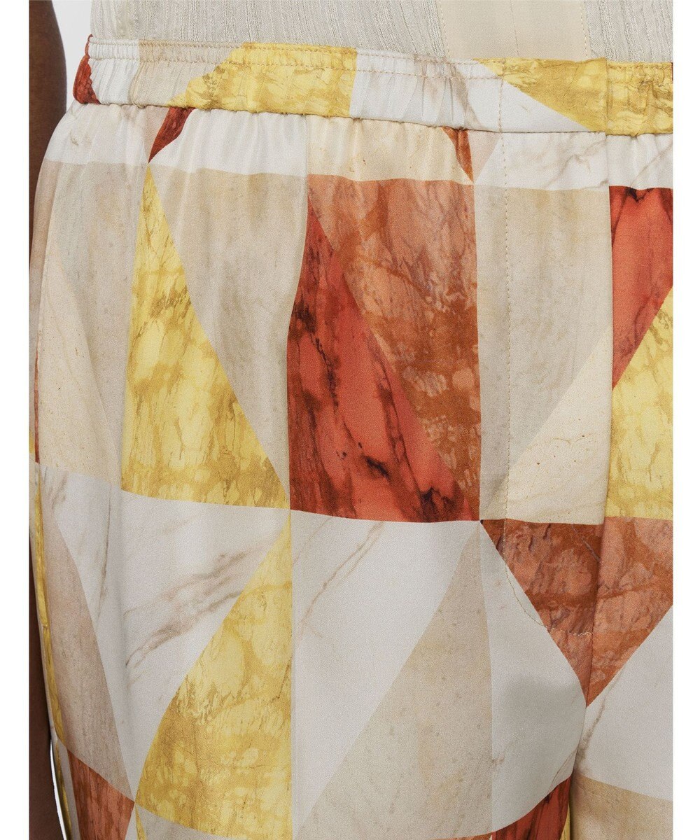 JOSEPH マーブルプリント　シルクトラウザーズ 