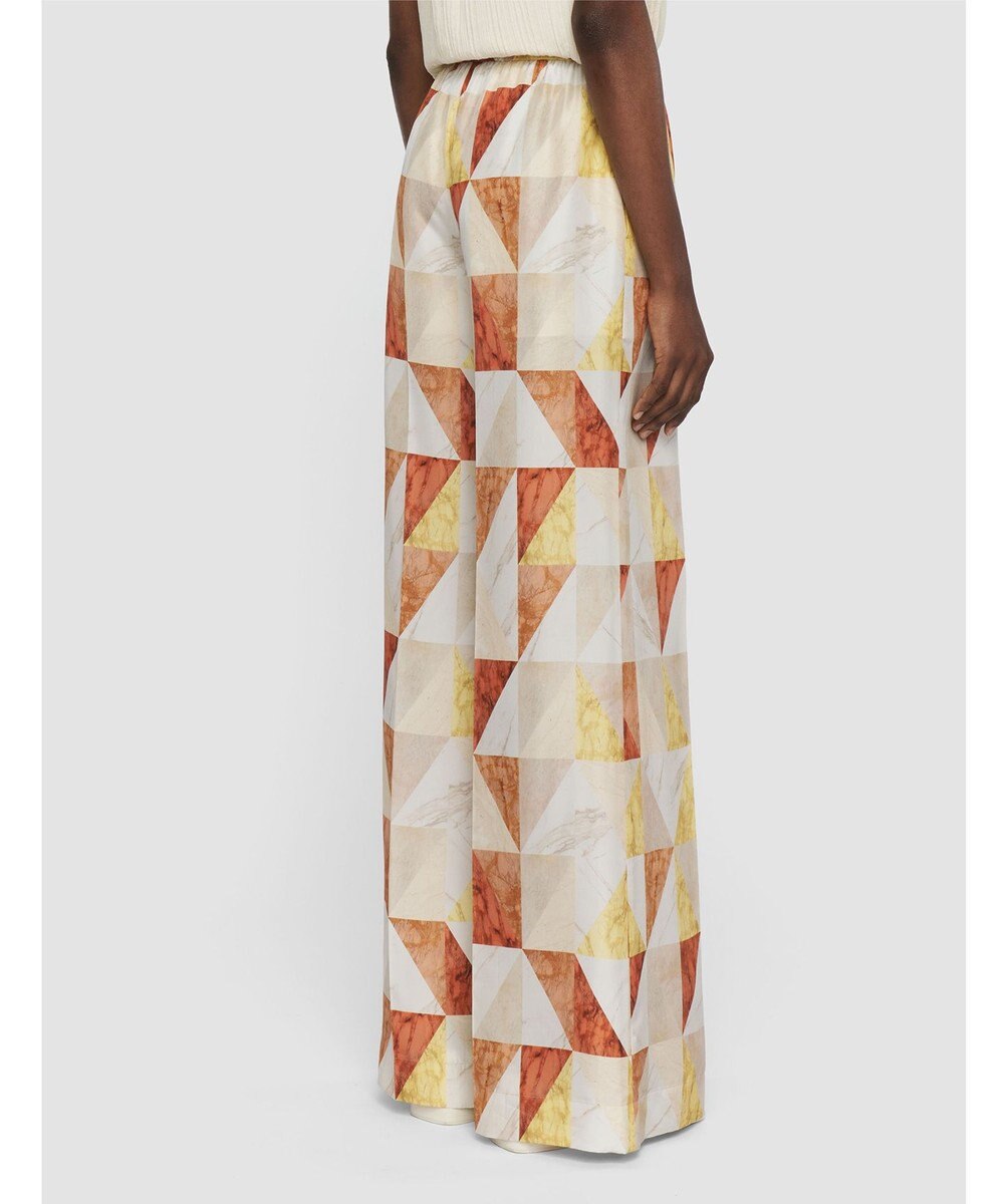 JOSEPH マーブルプリント　シルクトラウザーズ 