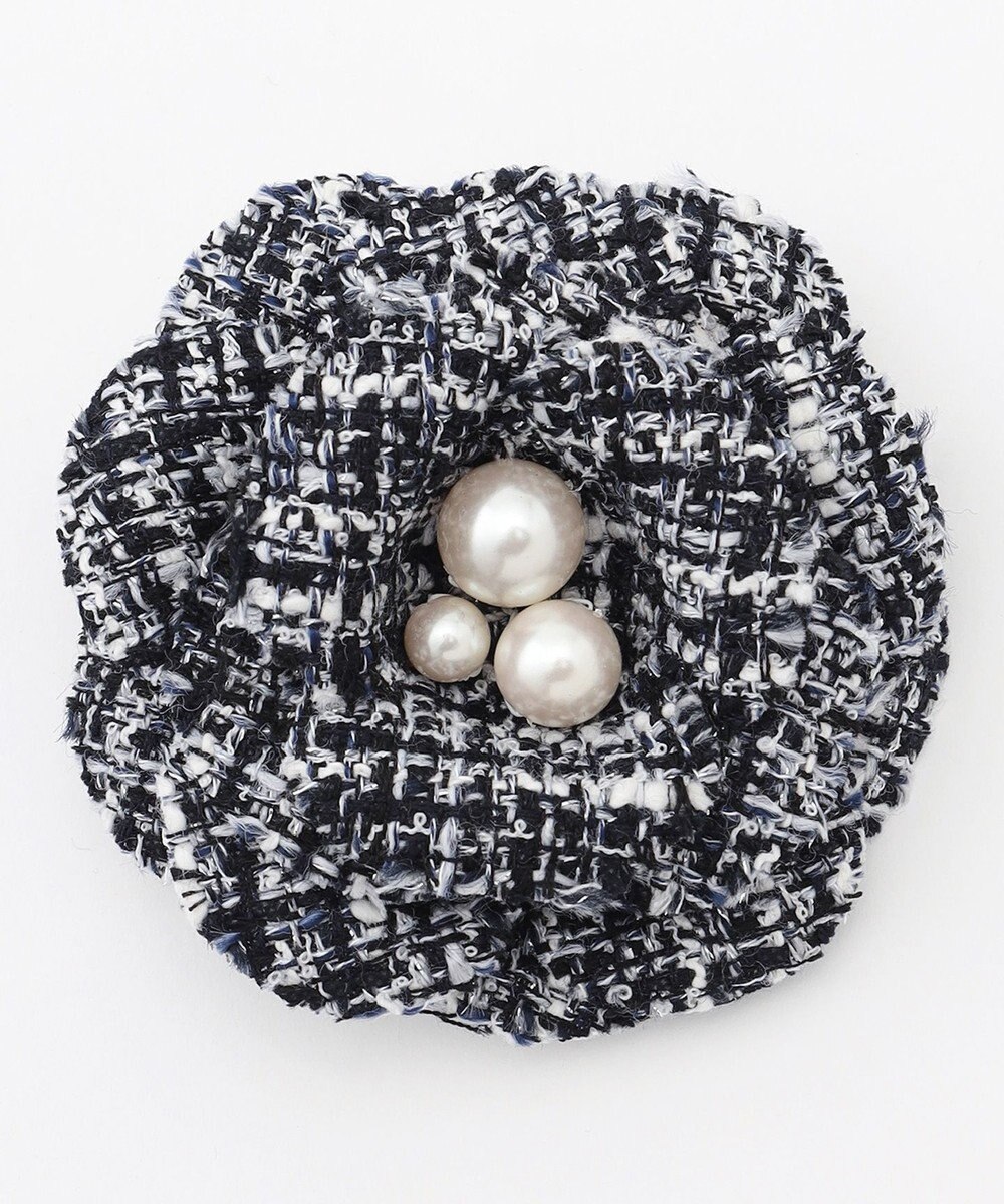 組曲 ツイードパールコサージュ 