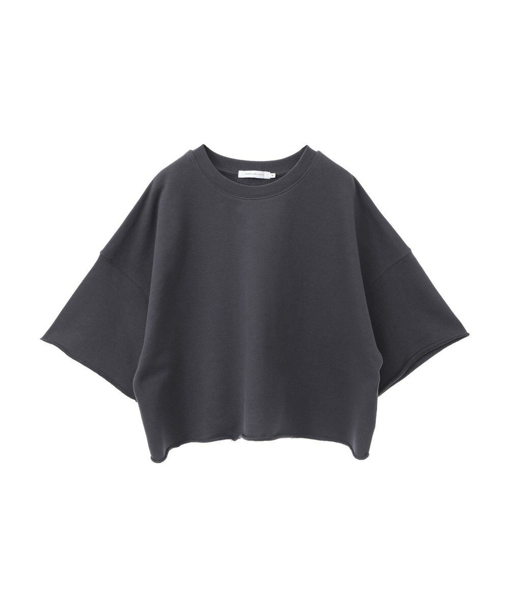 AMERICAN HOLIC ミニ裏毛5分袖プルオーバー 