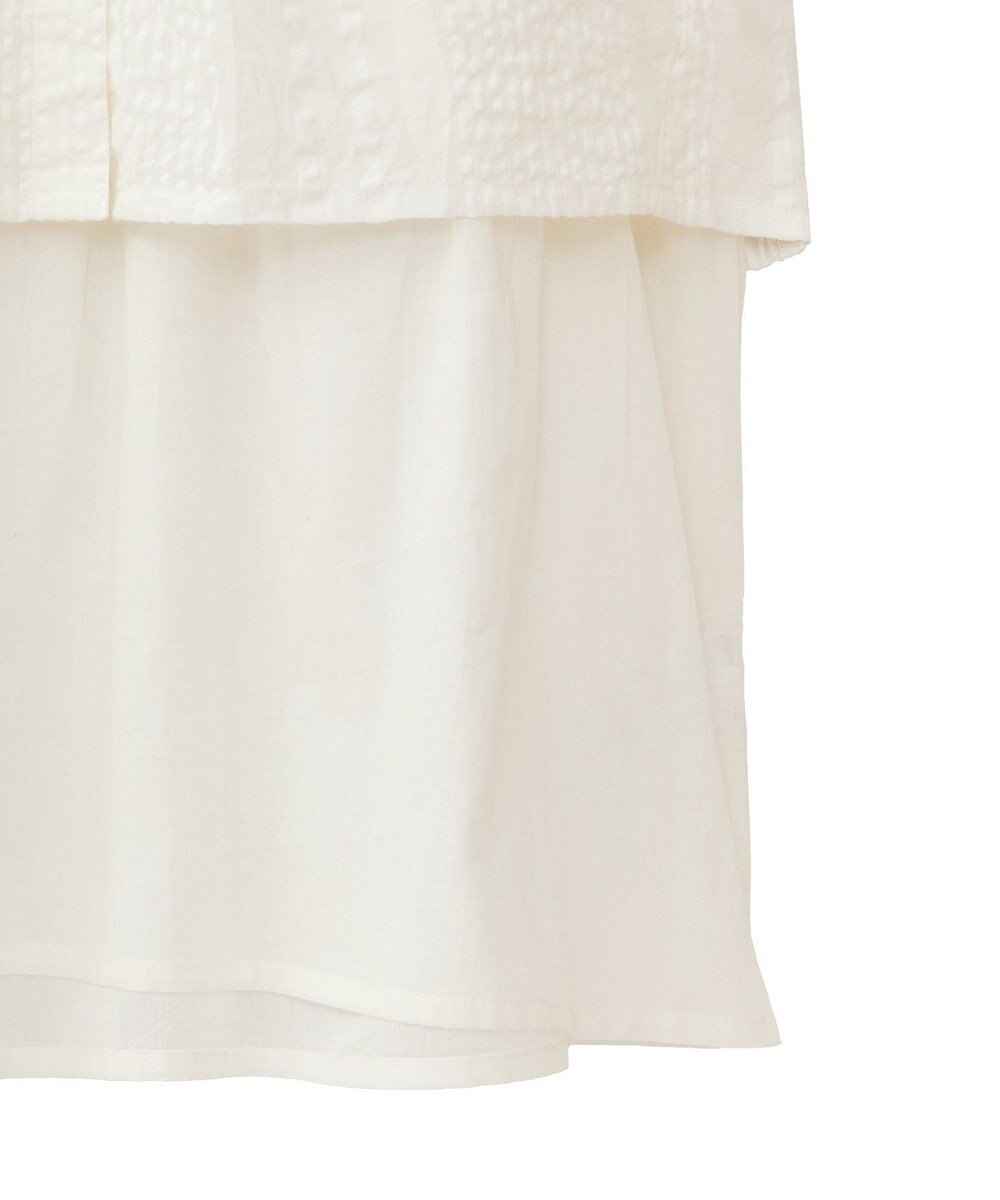 Green Parks Ｉ　ＳＥＴ２点　ギャザーシャツ＋布帛インナー 