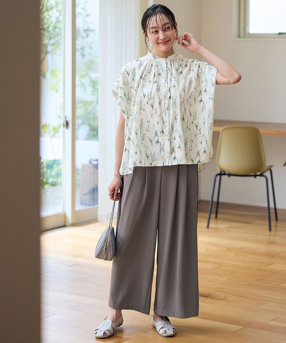 ANY スクエアプリントシャツ 