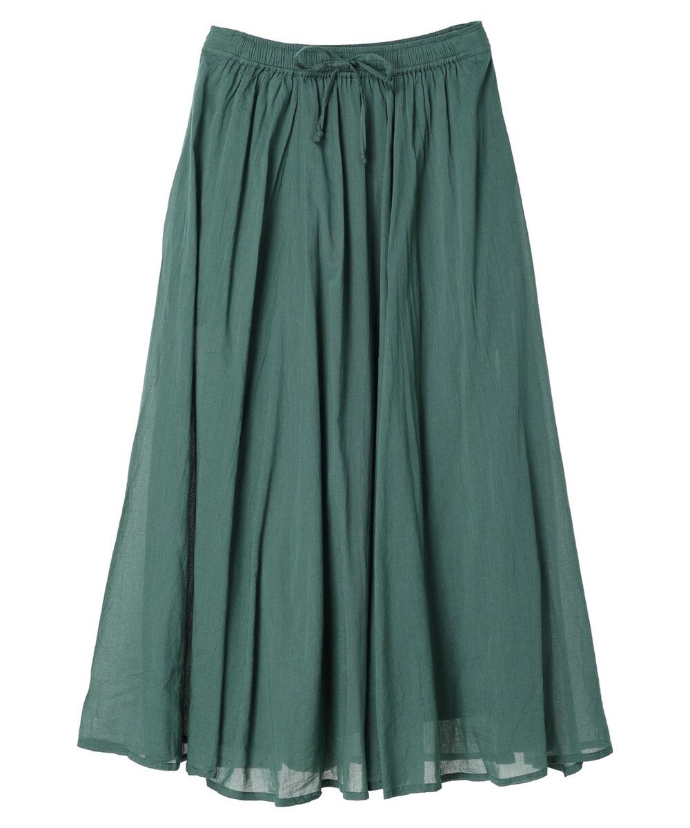 Green Parks インド綿　ふんわりボイルロングスカート 