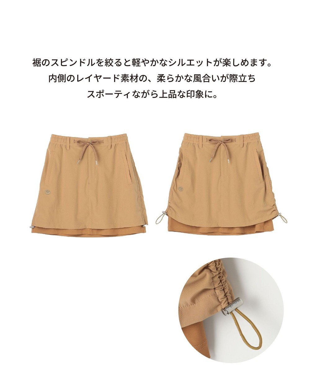 PW CIRCULUS 【蓄熱裏地】【WOMEN】バイカラースカート ゴルフウェア レディース 
