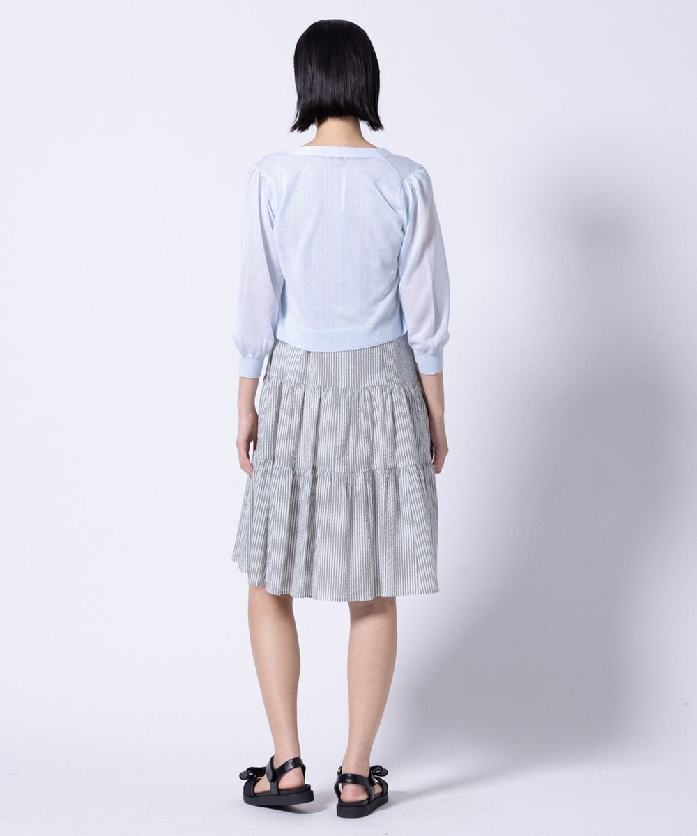 TOCCA 【美人百花掲載】SHEER BUBBLE KNIT ニットカーディガン 