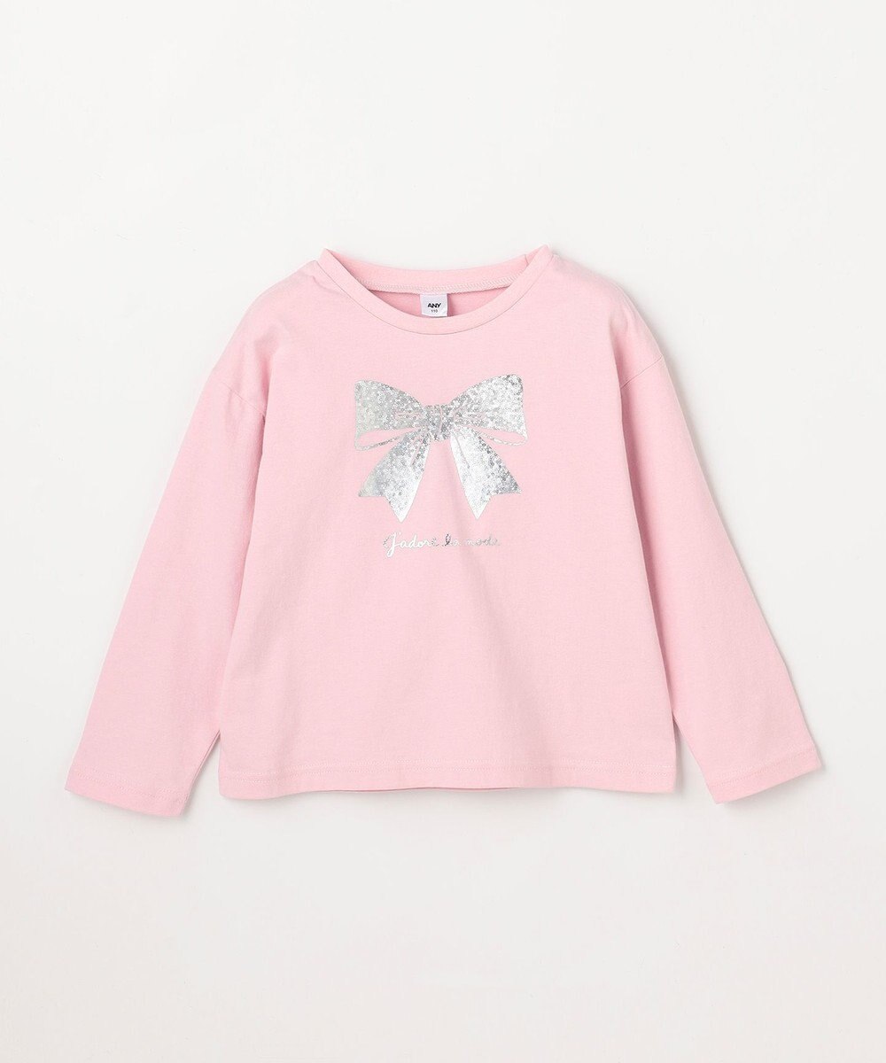 ANY KIDS 【綿100%】リボンアソート 長袖Tシャツ 