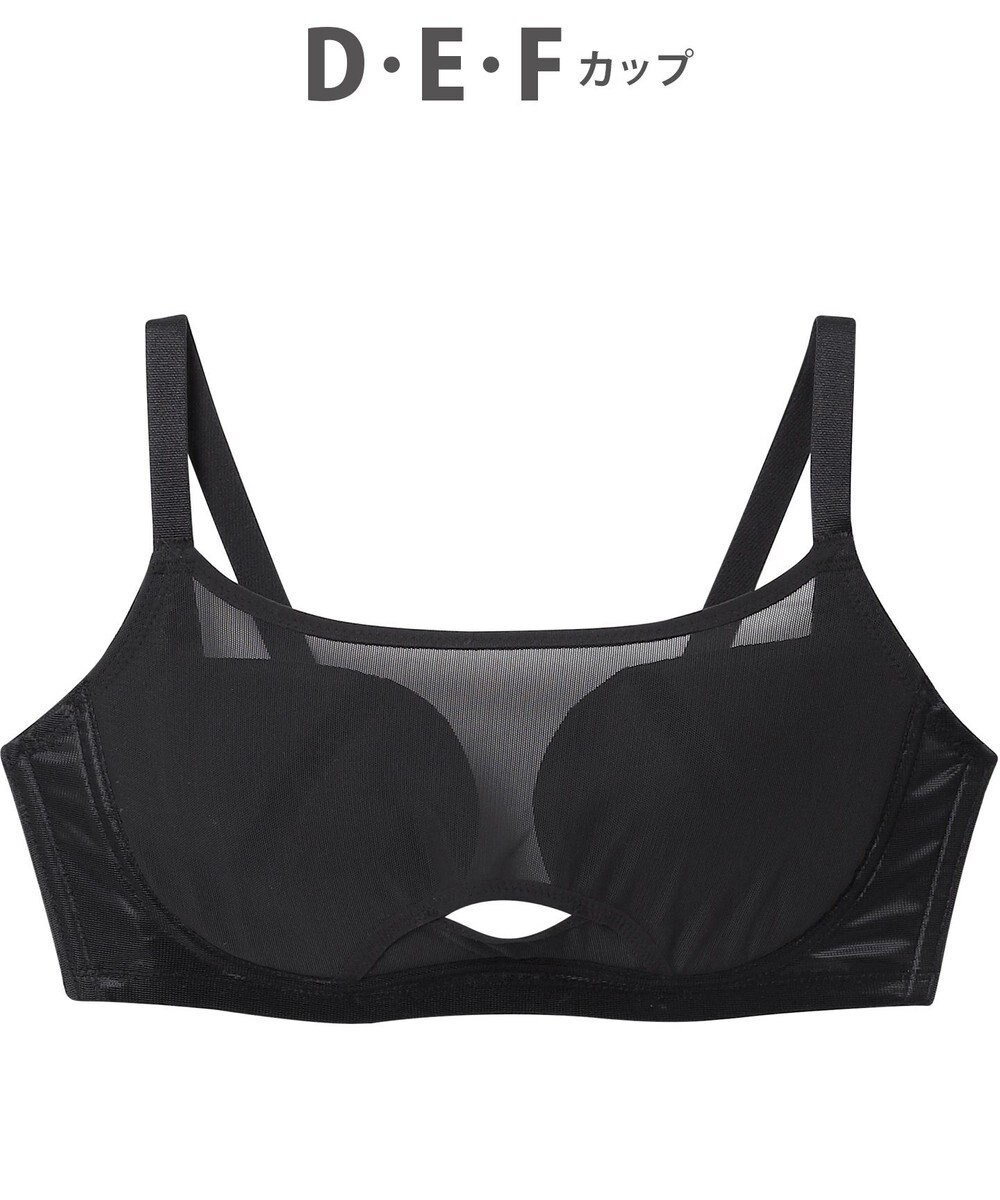 WACOAL ノンワイヤーブラ 【小さく見せるブラ】 高さをおさえてコンパクトに バスト位置アップ 脇すっきり Hカップまで対応 大きいサイズ レディース BMM122 /ワコール 