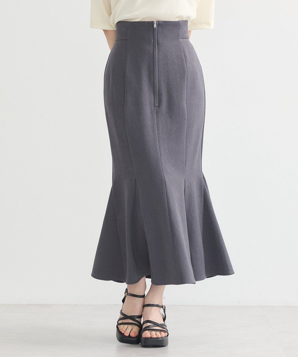 earth music&ecology フロントジップマーメイドスカート 