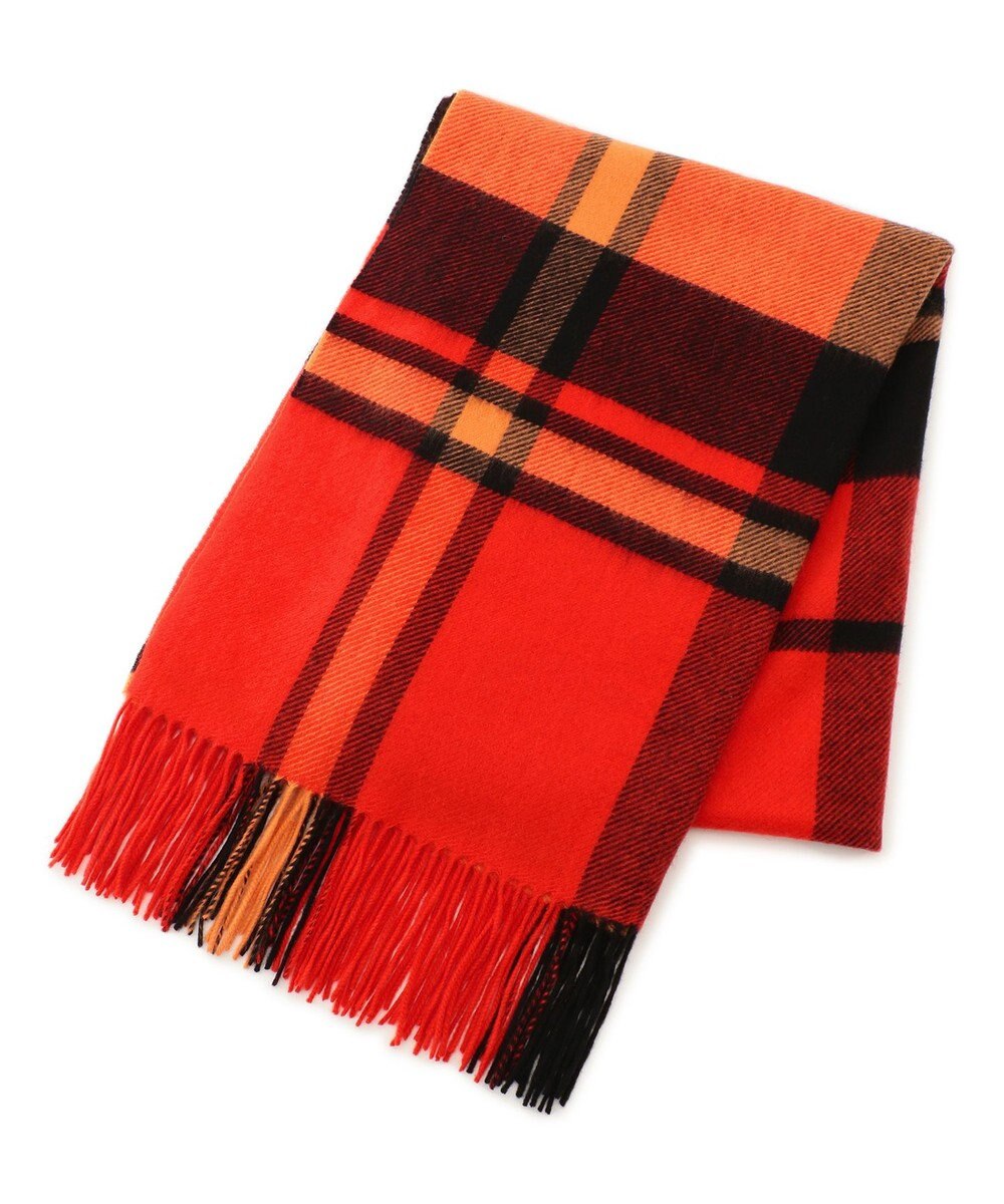 23区 カシミヤ チェック ストール 