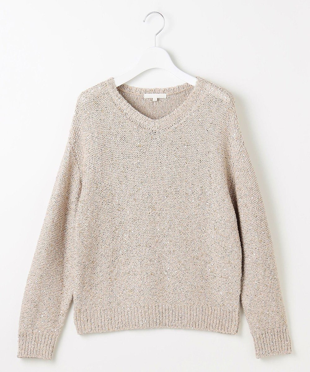 自由区 S ラメノットスパングル ニット 