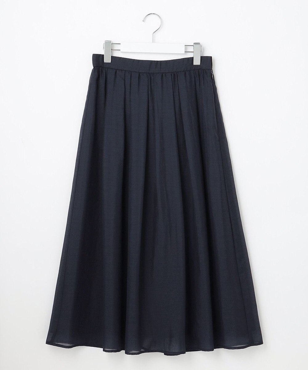 J.PRESS LADIES 【洗える】ブライトスパンボイルAタック スカート 