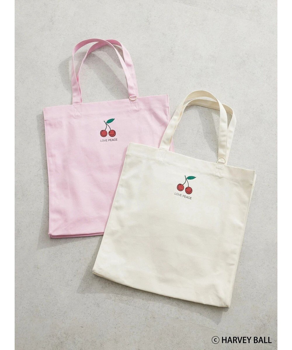 Green Parks Ｓｍｉｌｅｙ　Ｆａｃｅ／チェリープリントＢｉｇトートバック 