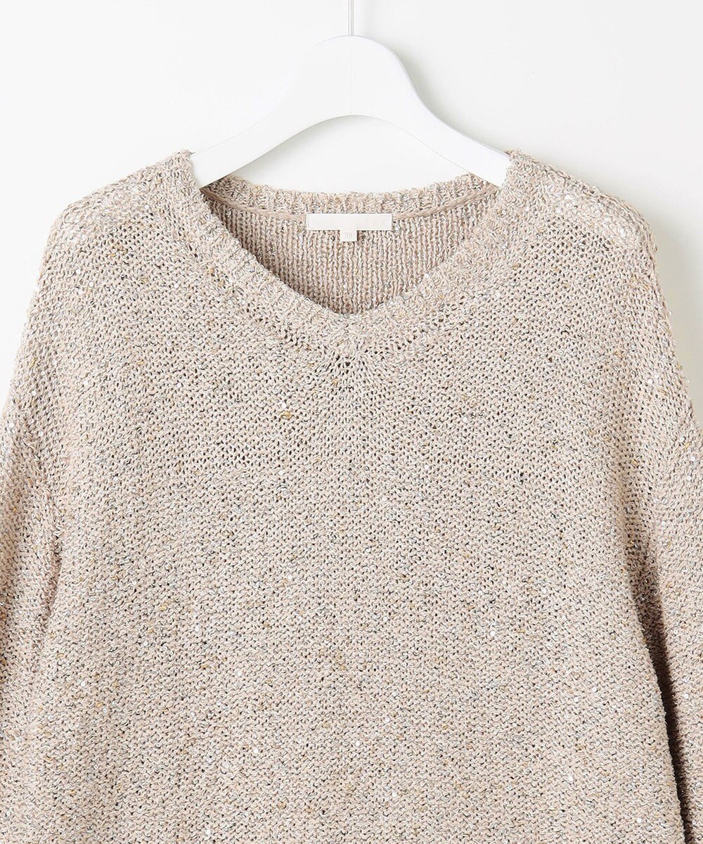 自由区 S ラメノットスパングル ニット 