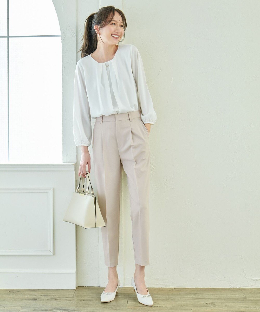 ANY 【洗濯機可】フロントタックブラウス 