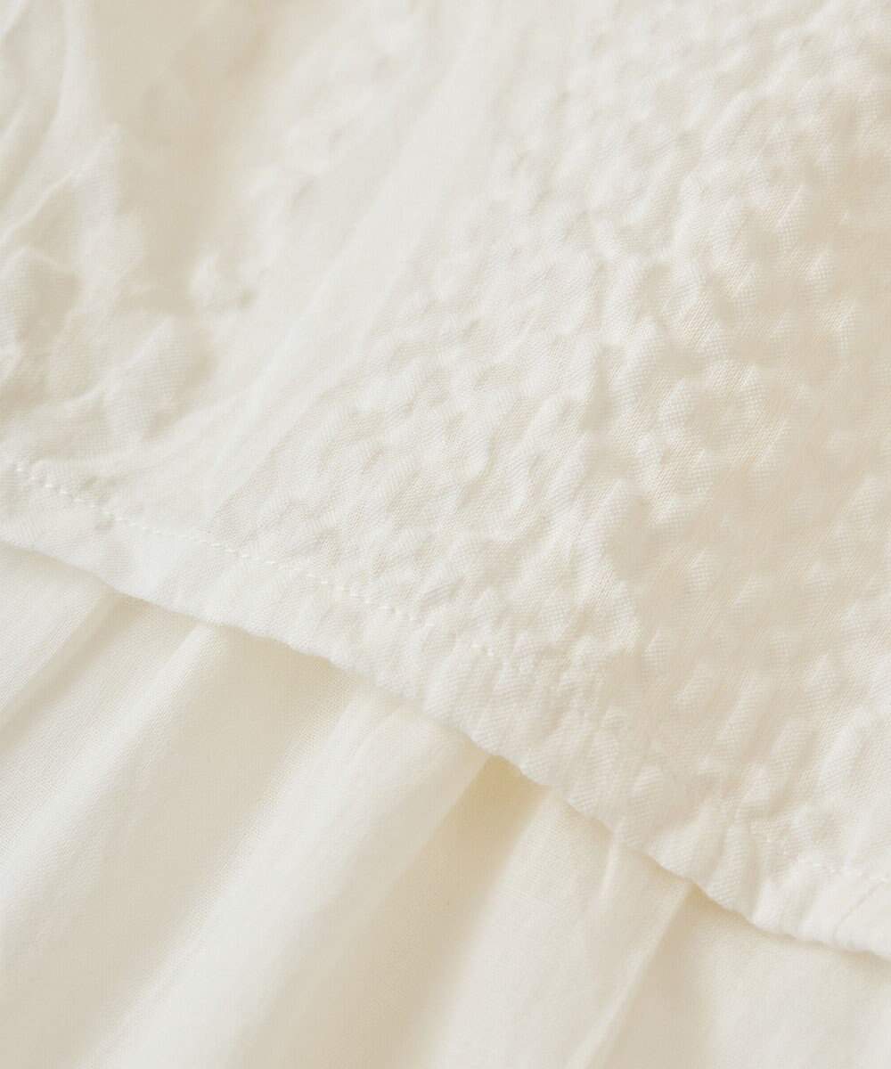 Green Parks Ｉ　ＳＥＴ２点　ギャザーシャツ＋布帛インナー 