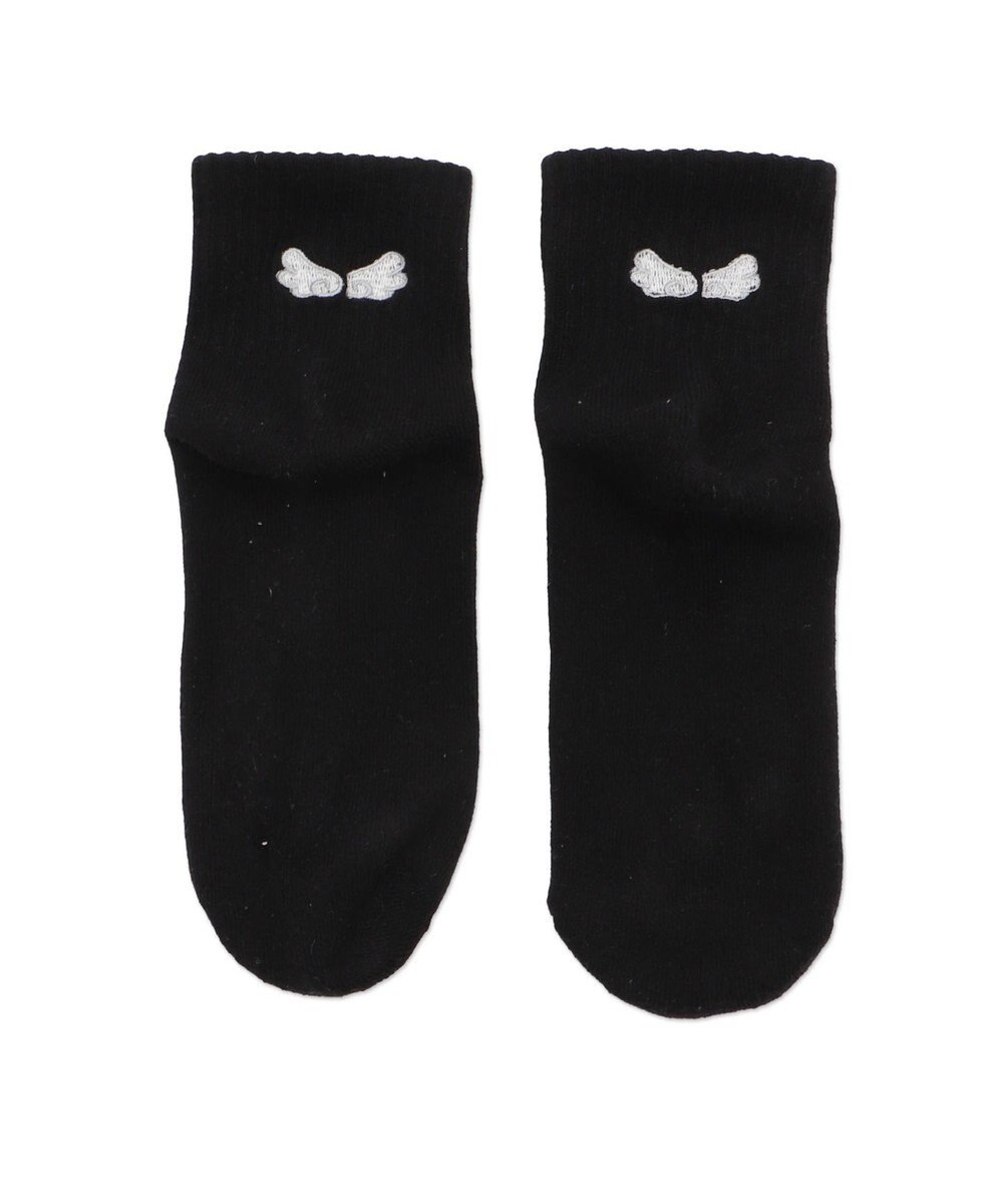 WEGO バック刺繍アンクルパイルソックス 