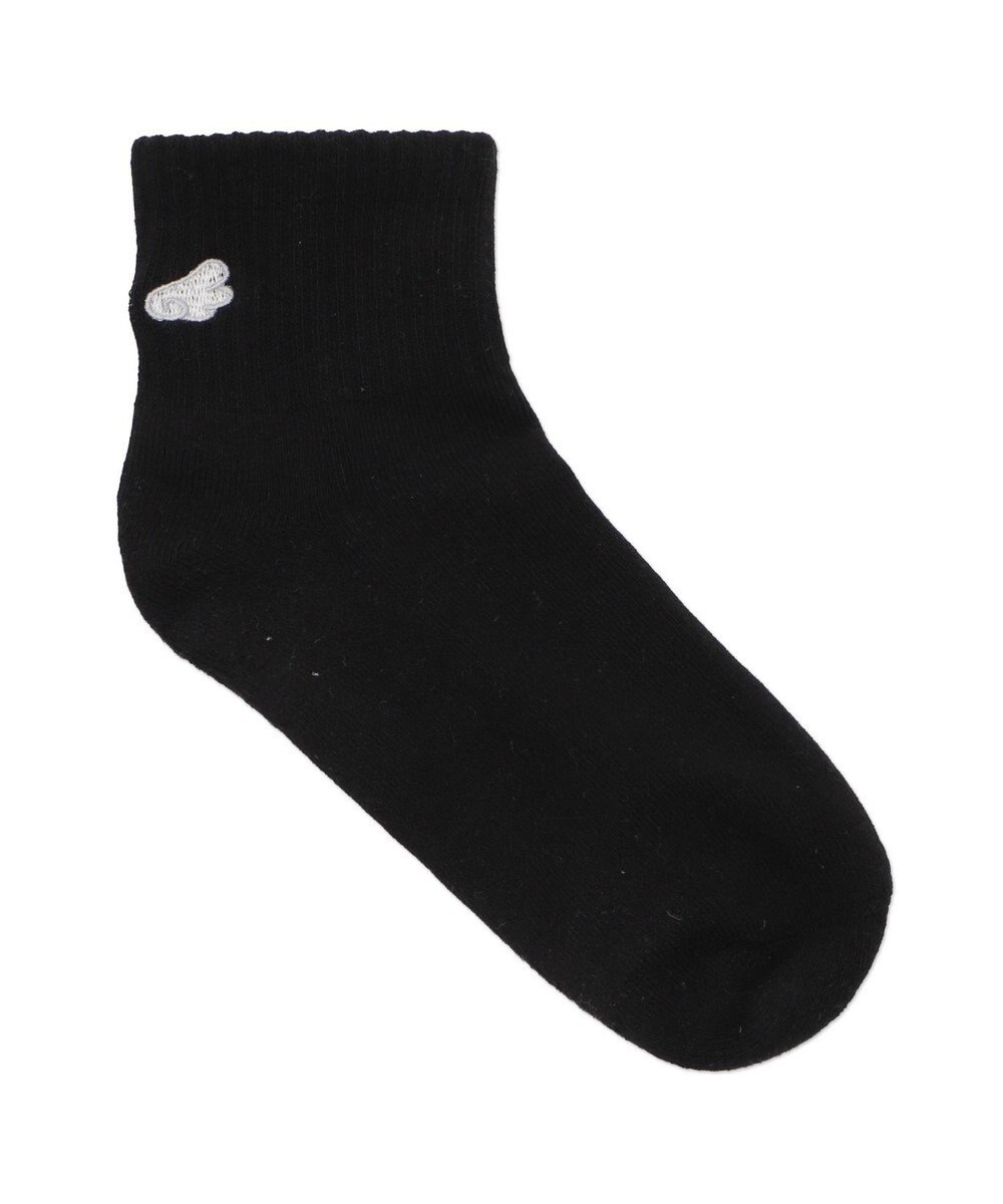 WEGO バック刺繍アンクルパイルソックス 