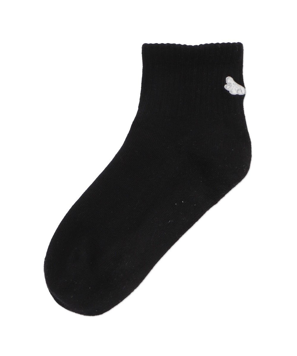 WEGO バック刺繍アンクルパイルソックス 