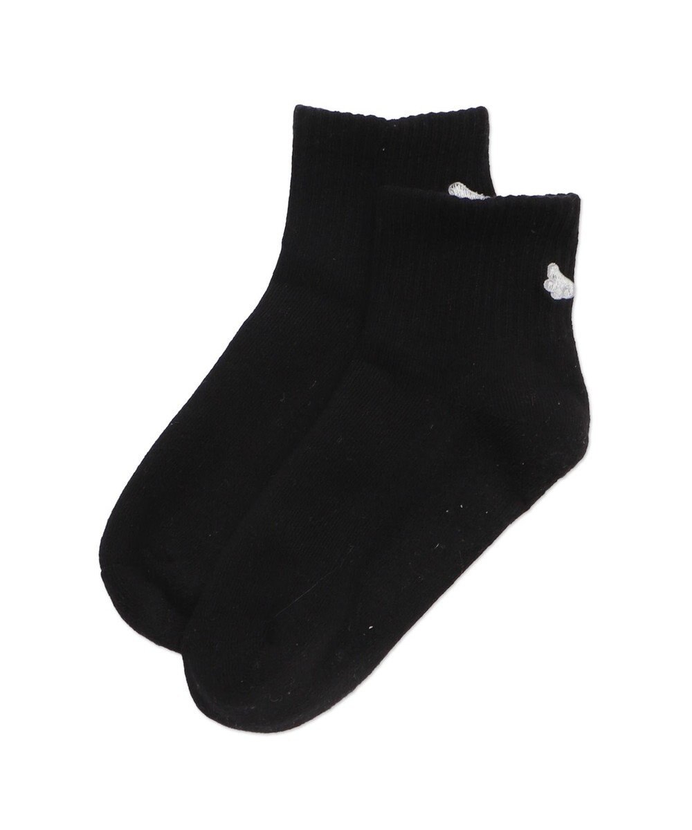 WEGO バック刺繍アンクルパイルソックス 
