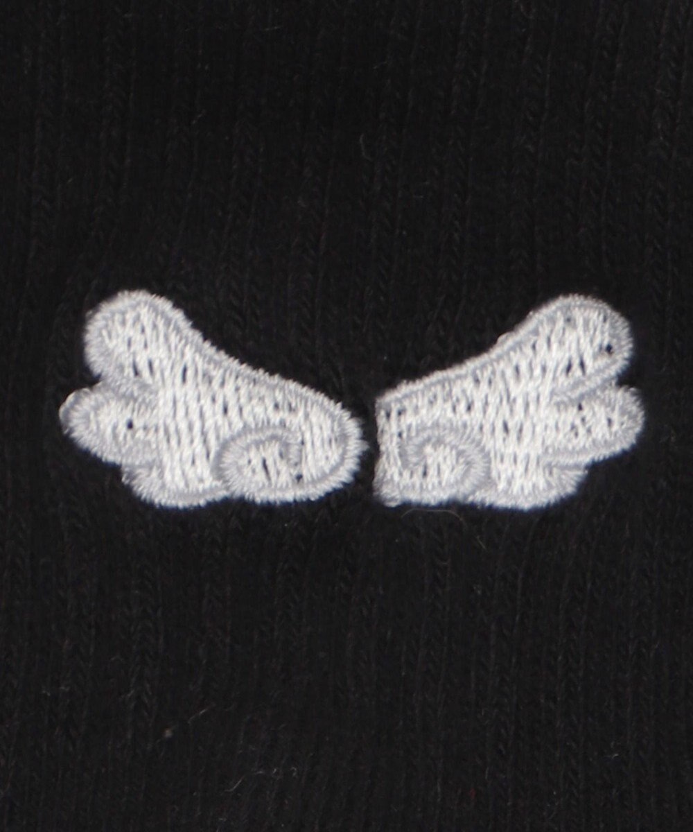 WEGO バック刺繍アンクルパイルソックス 