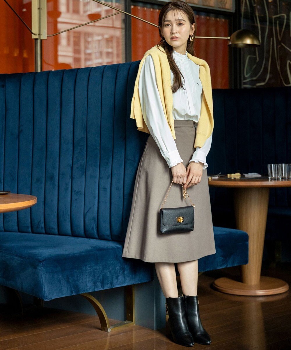 ANY SIS L ビューティサーモ2WAYストレッチ フレアスカート 