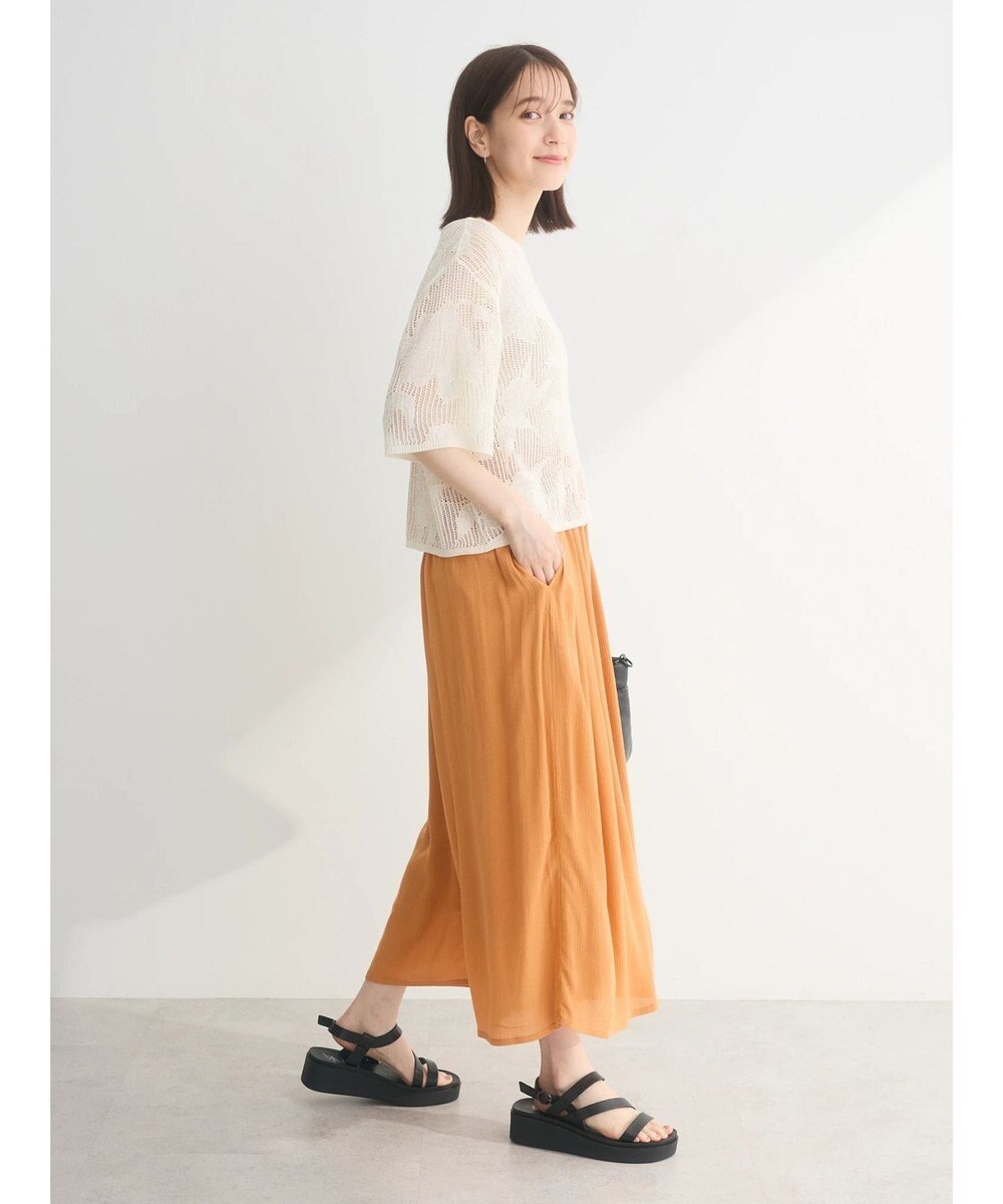 Green Parks 花柄メッシュニットプルオーバー 