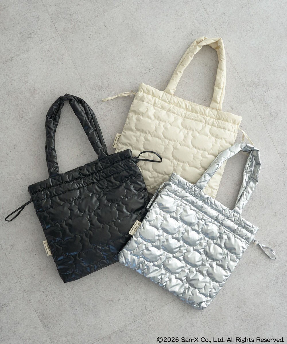 earth music&ecology 【予約】リラックマ×earth シルエットキルトトートバッグ 