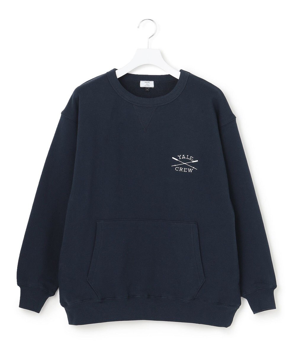J.PRESS YORK STREET 【UNISEX】YALE刺繍クルーネックプルオーバー 