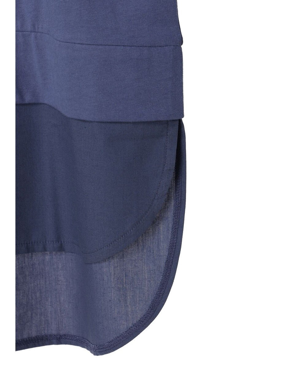 Green Parks 布帛レイヤー半袖チュニック 