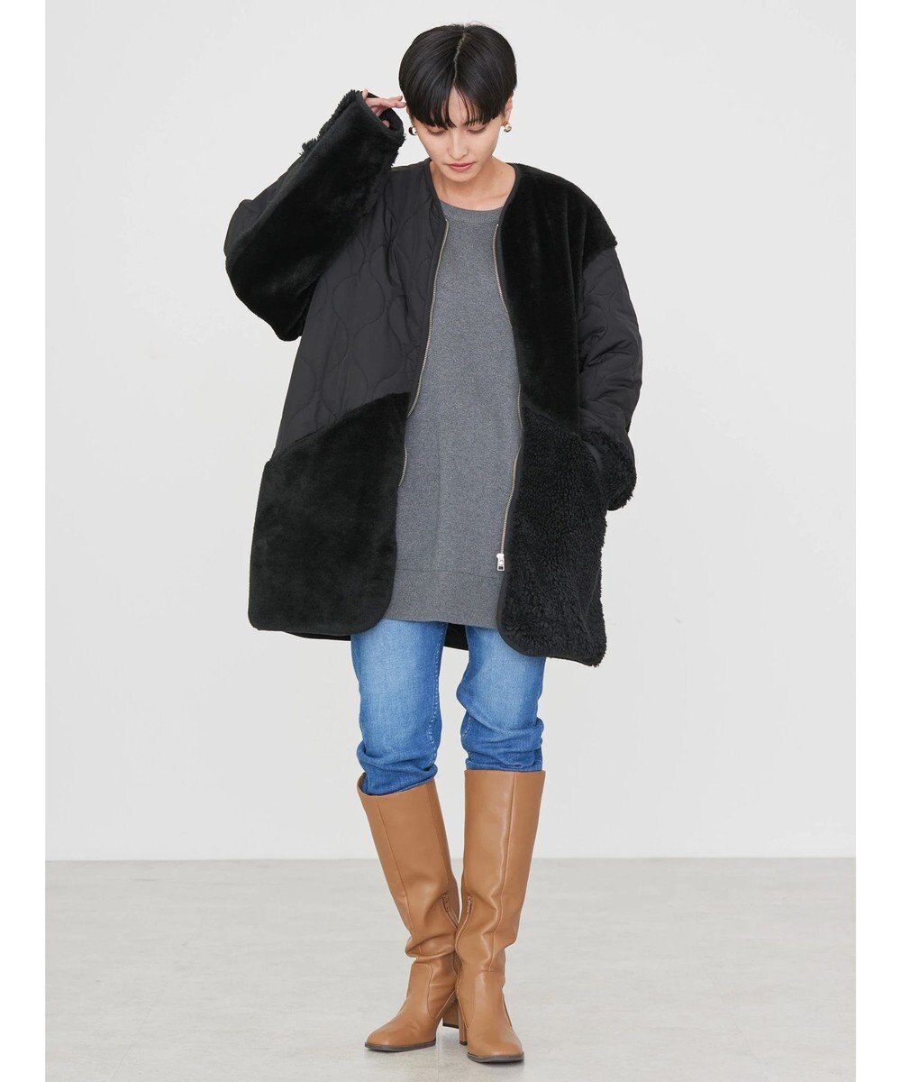 AMERICAN HOLIC キルポカボアＭｉｘキルティングコート 