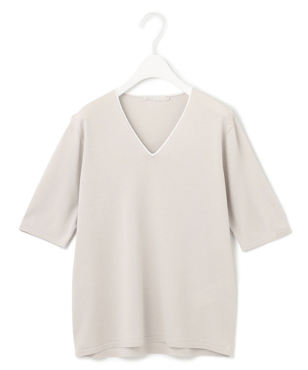 ICB L 【WEB限定カラーあり】 シンセティックハイゲージ 半袖ニット 