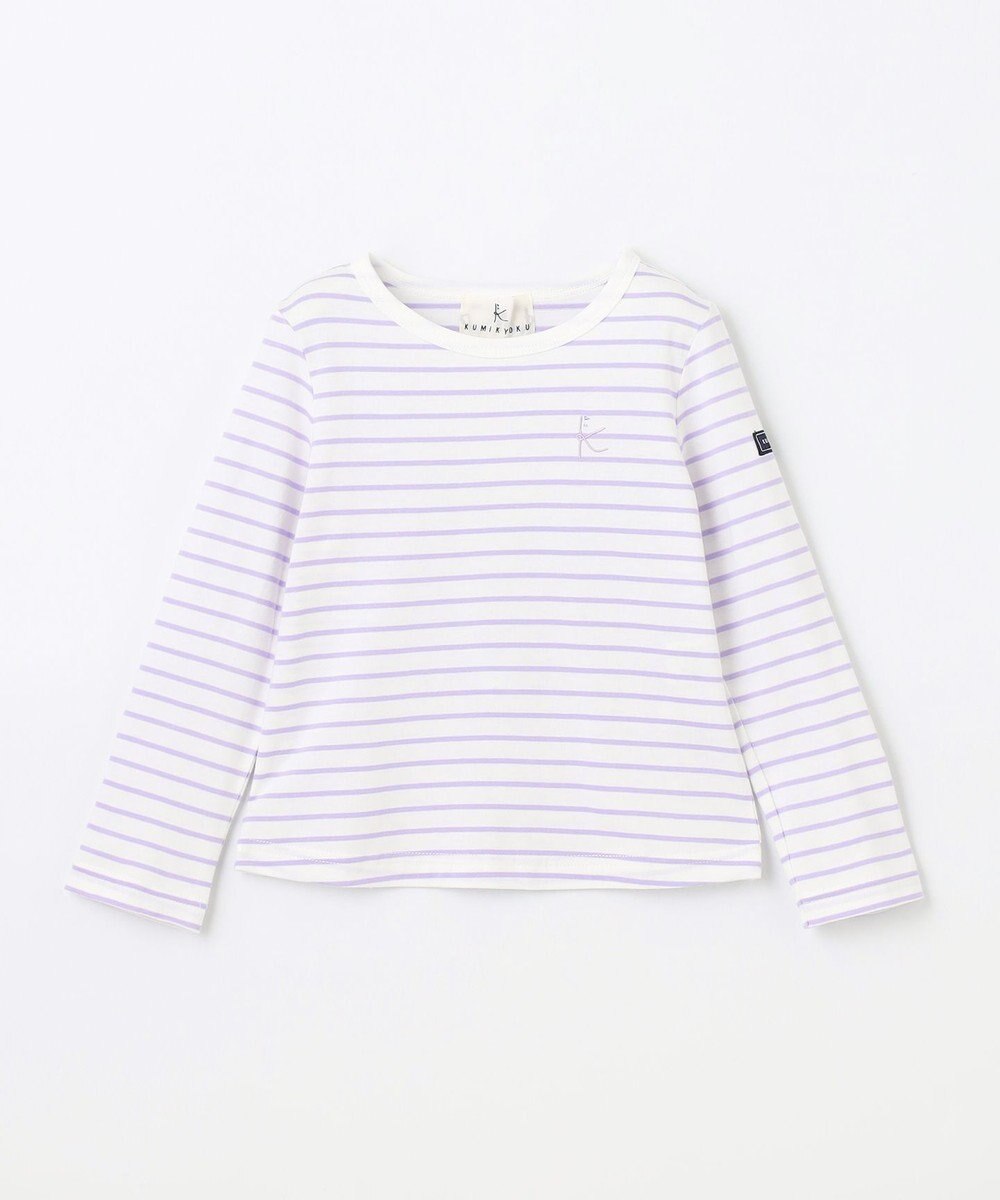 組曲 KIDS 【110-140㎝】長袖ボーダー Tシャツ 