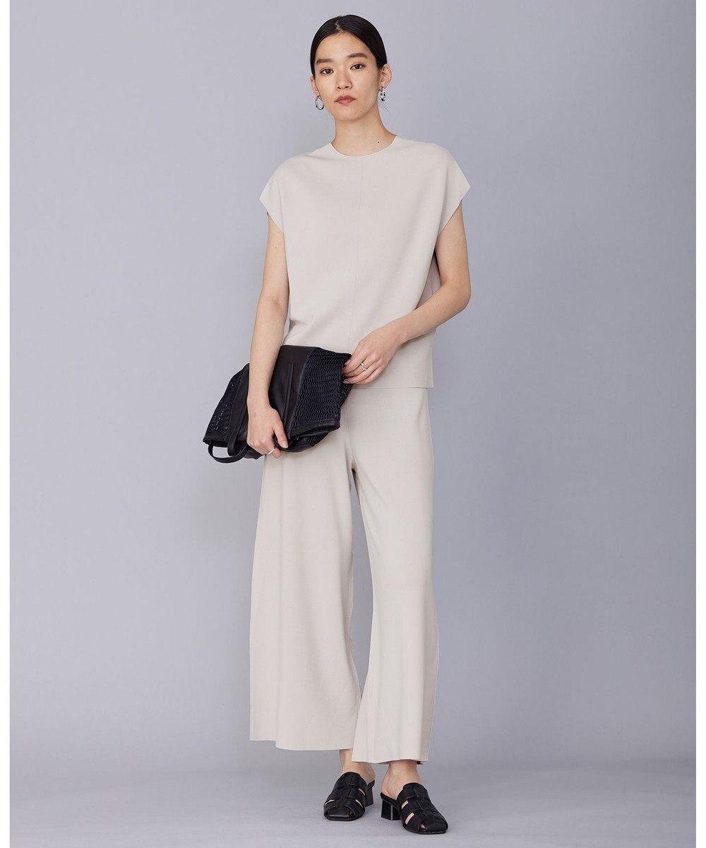 ICB 【洗える】ハイゲージスムース スリーブレスプルオーバー 