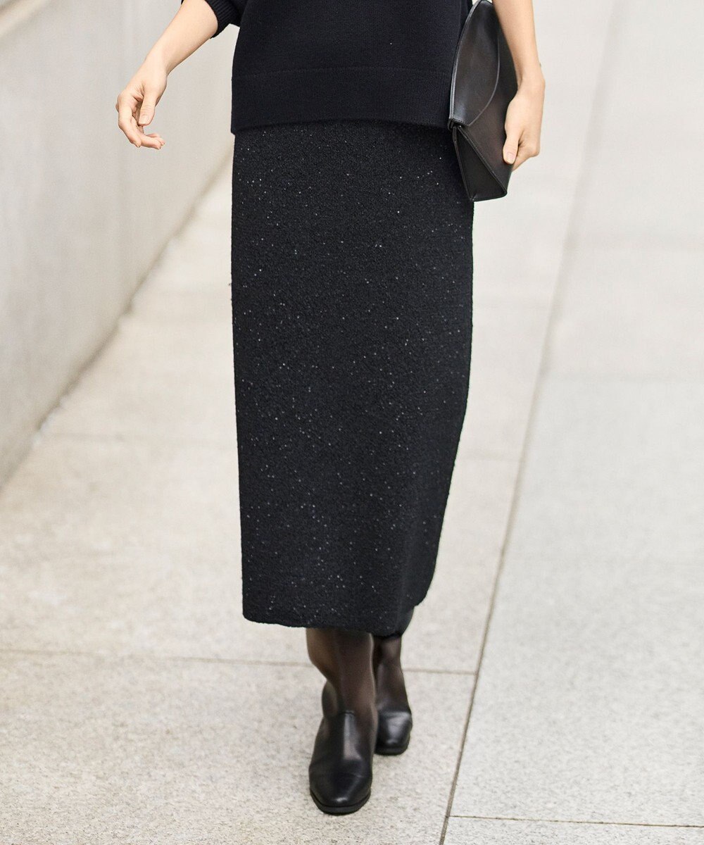 自由区 S 【カタログ掲載】スパンコールストレッチ スカート 