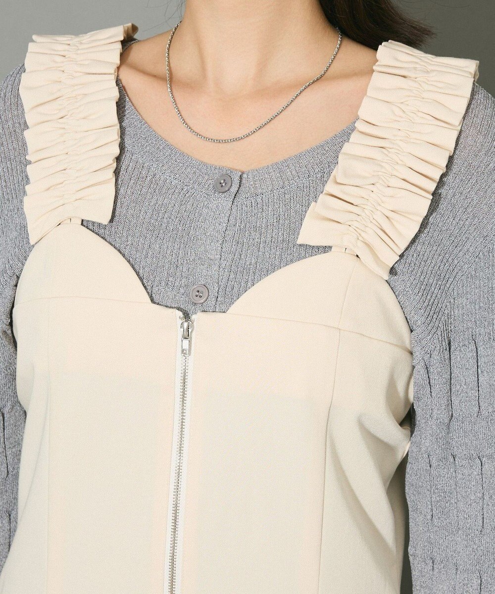 Green Parks フロントジップキャミワンピース 