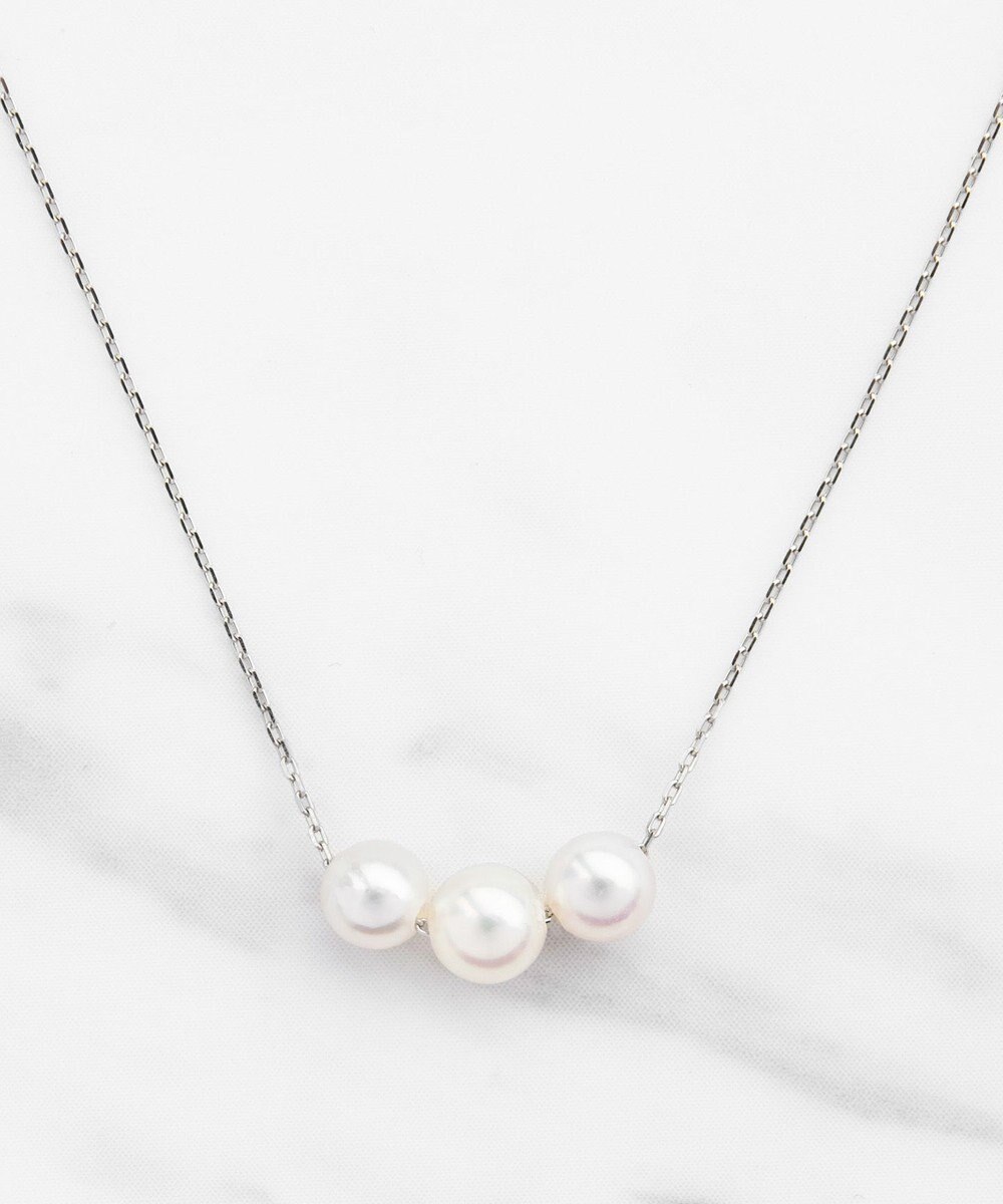 TOCCA 【WEB限定】PRECIOUS FRILL PEARL NECKLACE プラチナ アコヤパール ネックレス 
